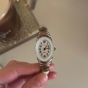 Elegant Silver and Gold Watch